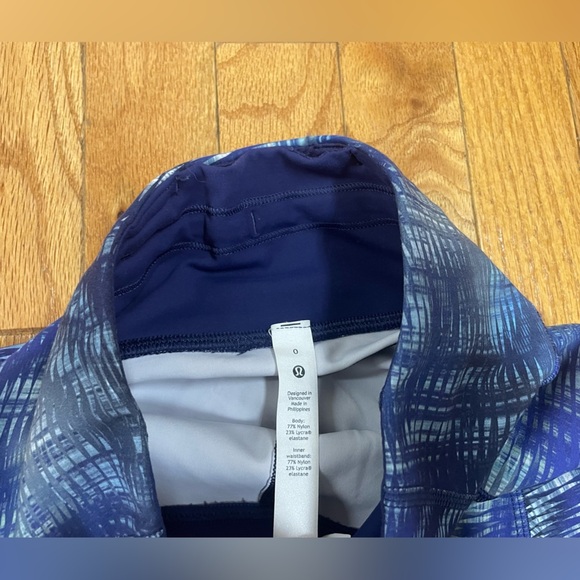 Lululemon Invigorate High-Rise Tight 25" *Foil Shapeshifter Flux Blue Size 0 - Picture 7 of 8